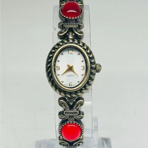 Vintage Style Bracelet Watch Quartz Ladies Boho Jewelry Watch New Battery Runs